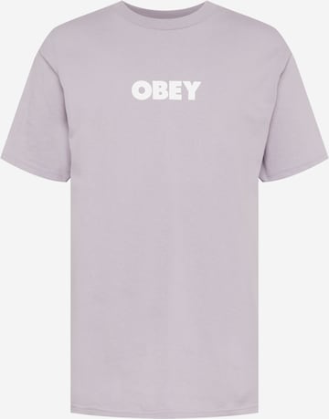 Obey T-Shirt 'BOLD' in Lila: predná strana