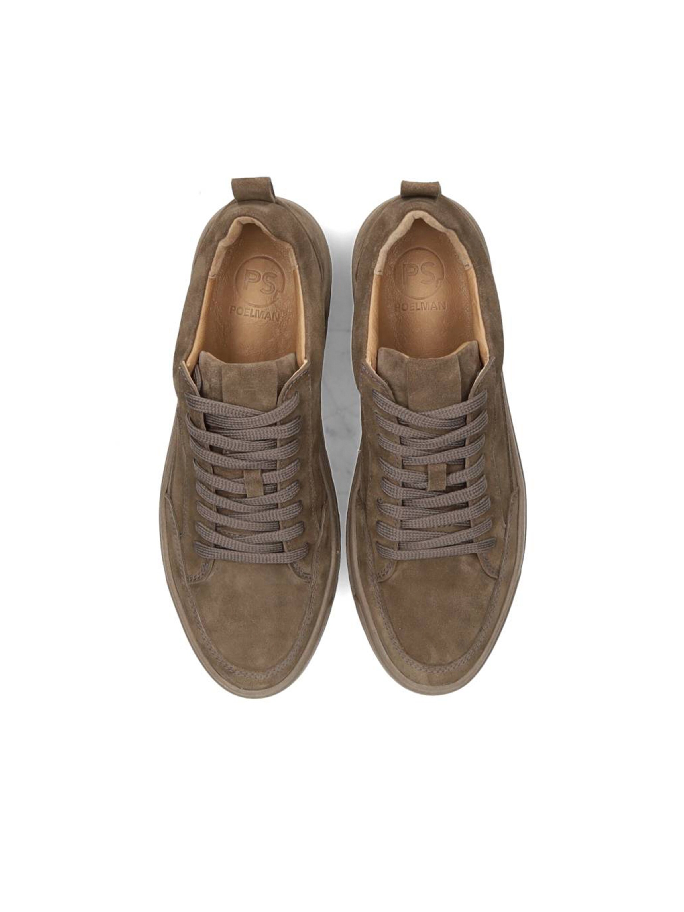 PS Poelman Sneakers laag 'Ivar' in Bruin