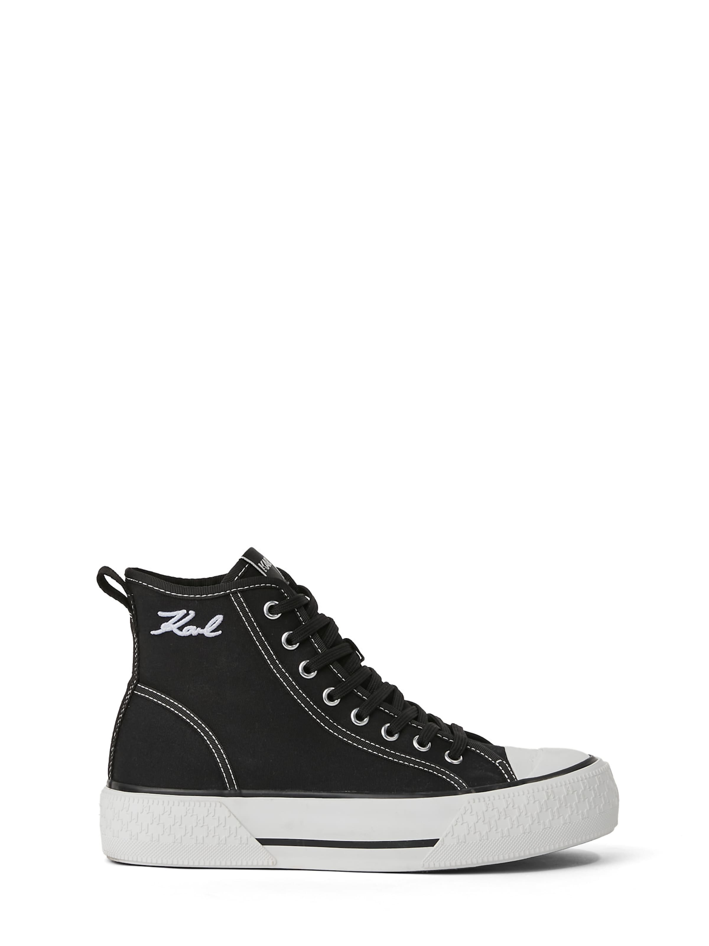 Karl Lagerfeld Кроссовки на платформе 'Kampus Max III' в Черный