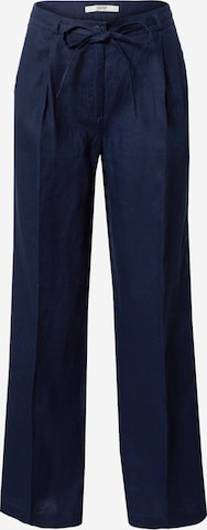 Pantaloni cu dungă de la ESPRIT pe albastru: față