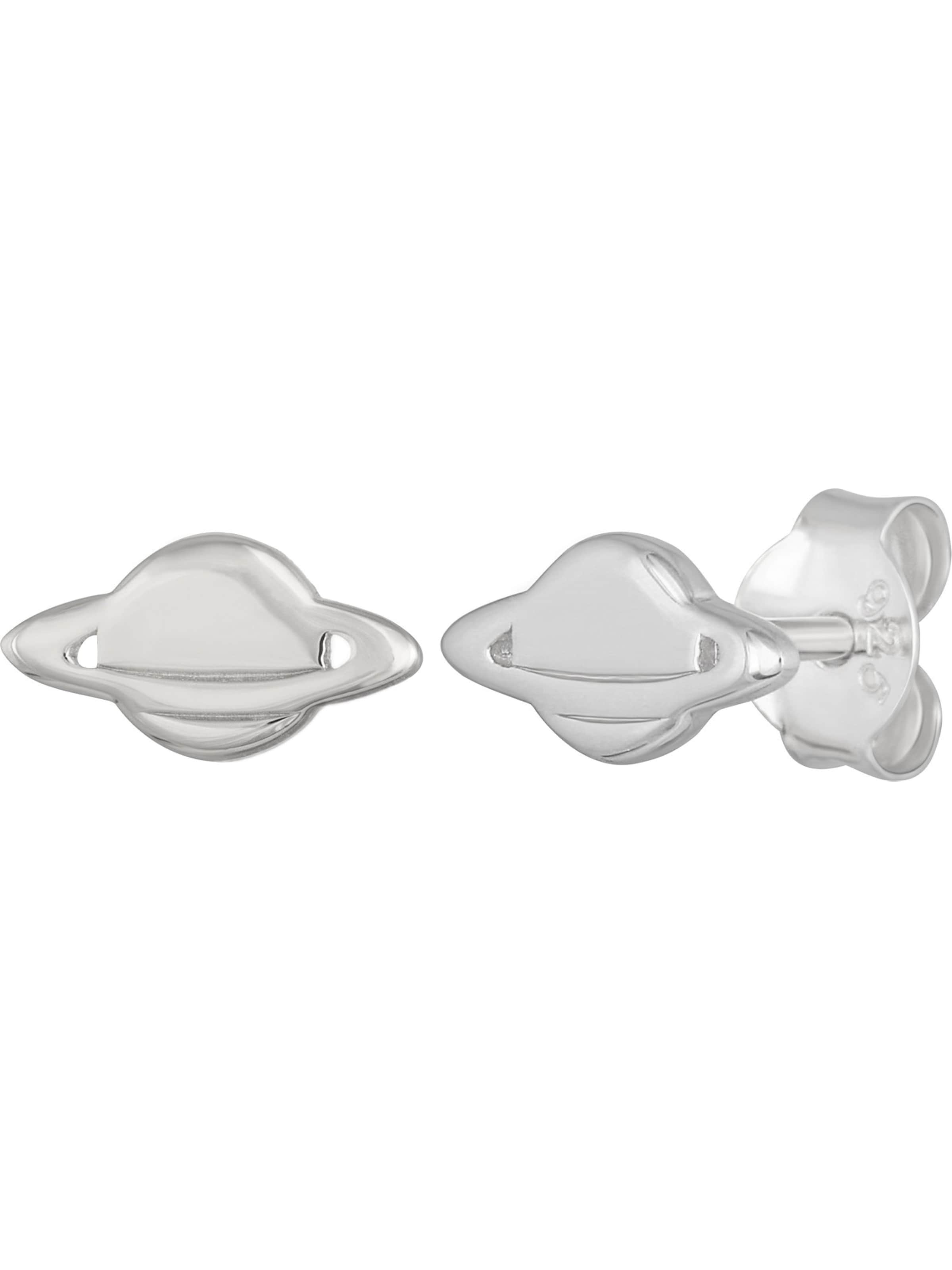 Boucles d'oreilles caï en argent : devant