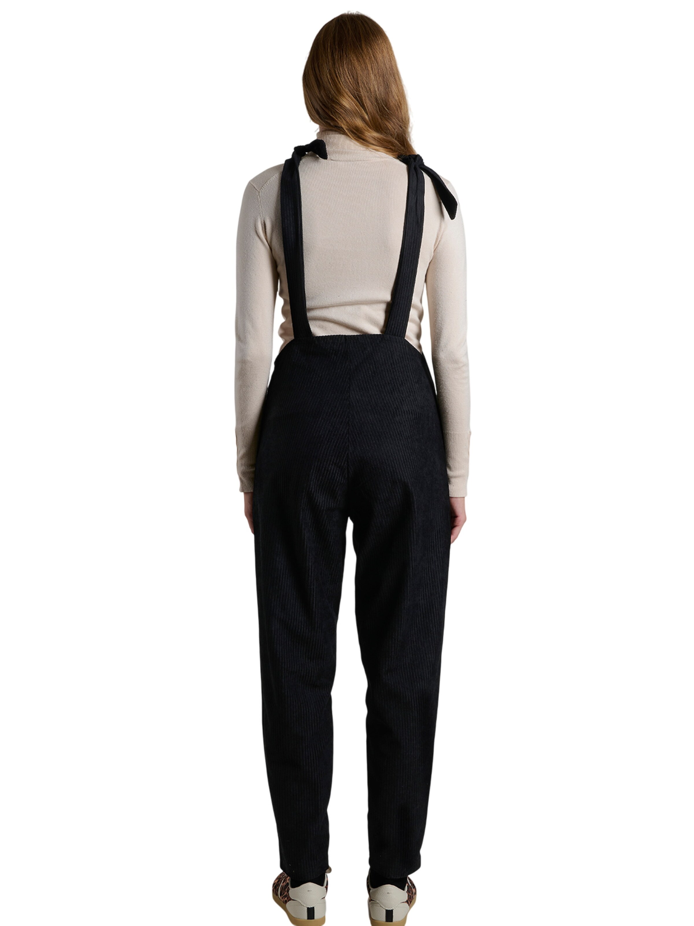 LYN MAMA Regular Dungarees in Beige