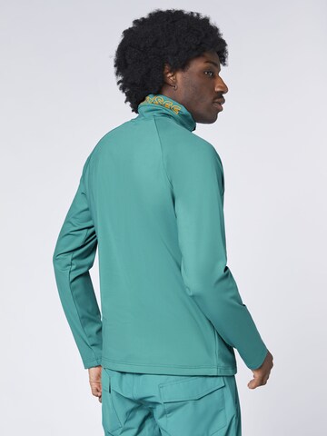 CHIEMSEE Fleece Jacket ' mit Kontrastdetails ' in Blue