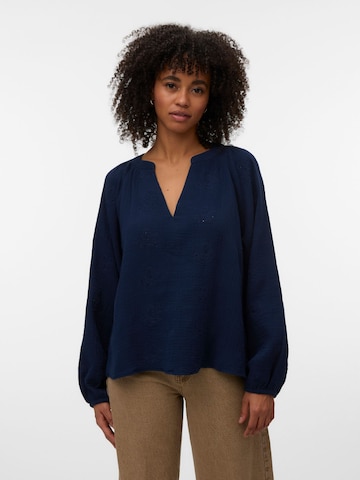 VERO MODA Blouse 'VMNatali' in Blue: front