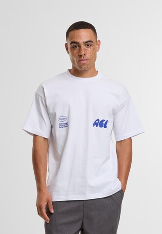 Another Cotton Lab Shirt 'Oyster and Champange' in Wit: voorkant