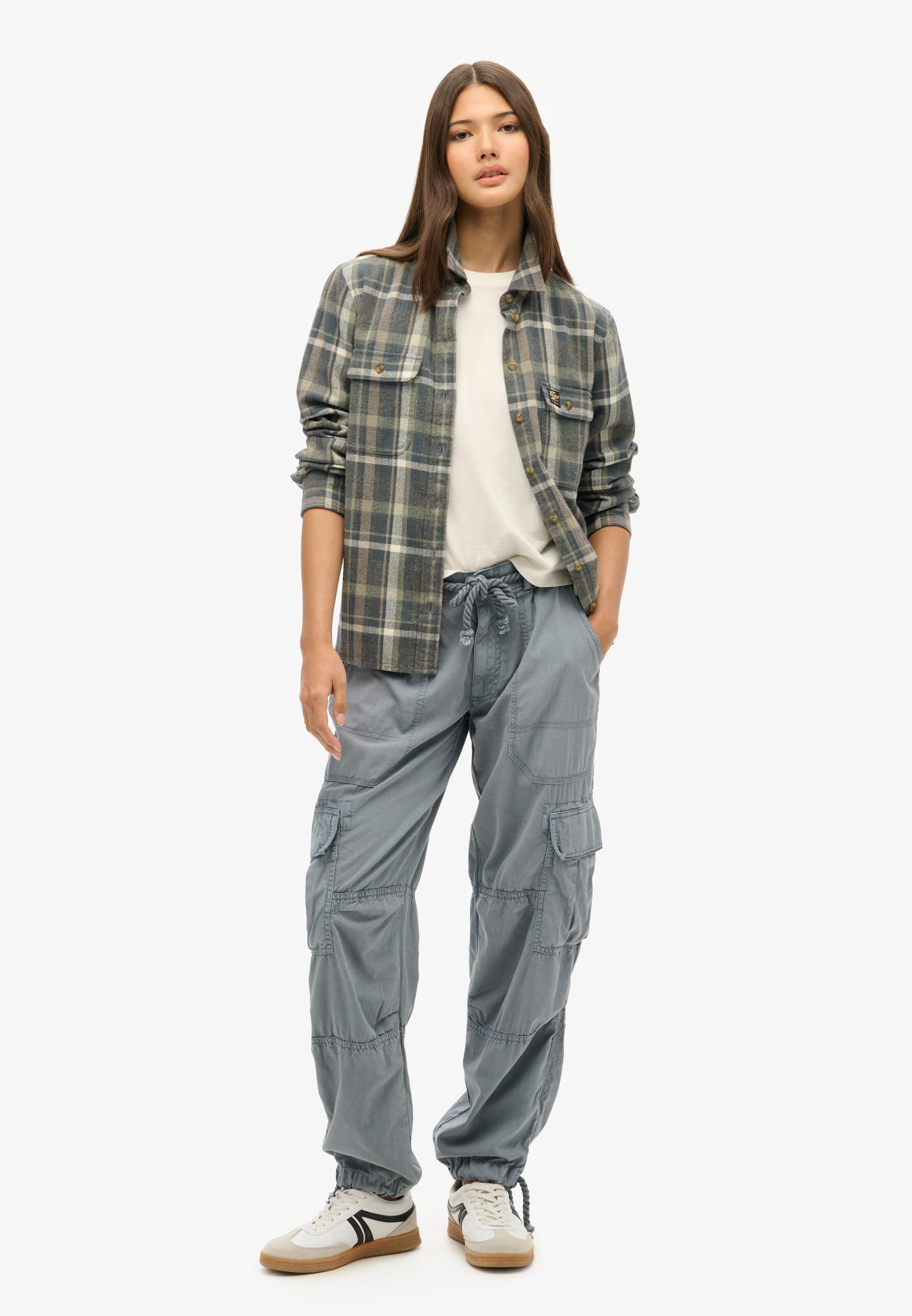 Superdry Loose fit Cargo Pants in Blue