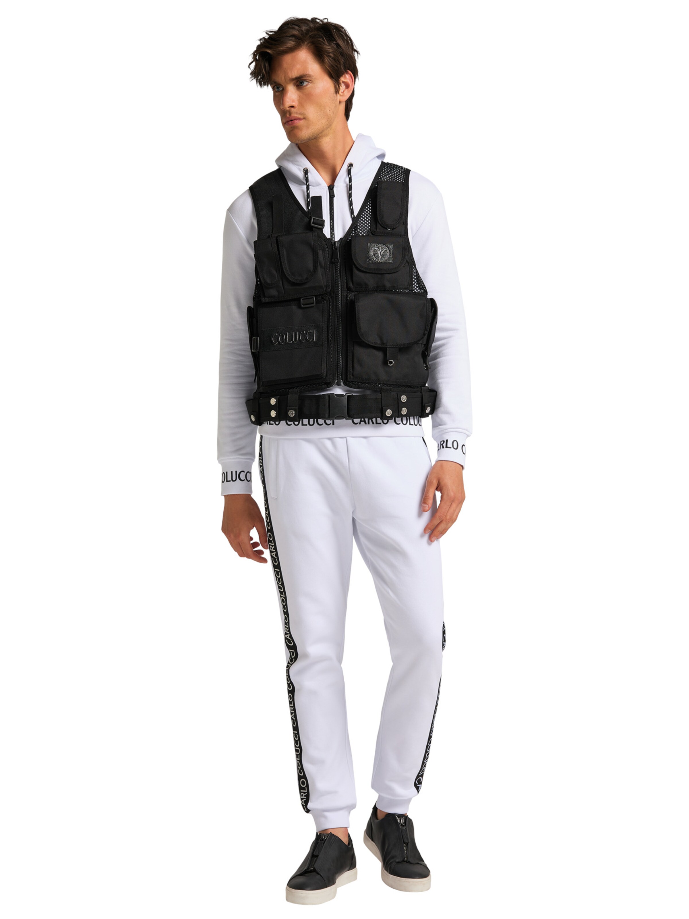 Carlo Colucci Weste 'Colombo' in Schwarz