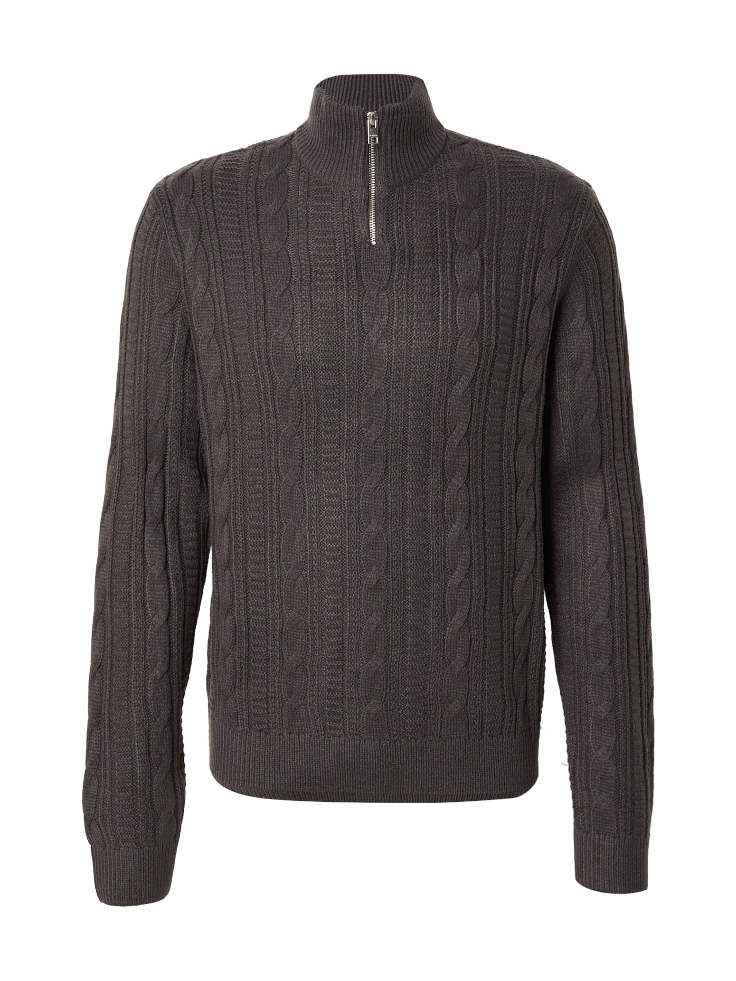 JJ Rebel Svetr 'JREBLUKE' – šedá: přední strana