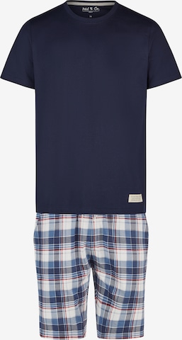 Phil & Co. Berlin Pyjama kurz in Blau: Vorderseite