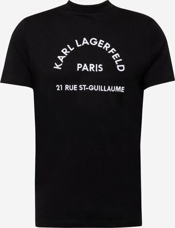 T-Shirt Karl Lagerfeld en noir : devant