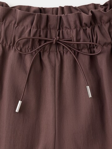 MANGO Loosefit Shorts 'MARA' in Lila