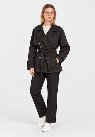 Elara Between-seasons coat in Black