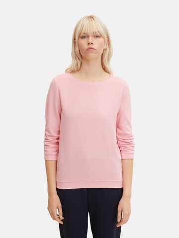 TOM TAILOR Sweatshirt i pink: forside