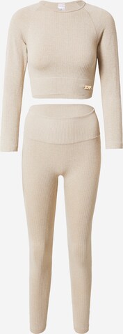 Misspap Sweatsuit in Beige: front