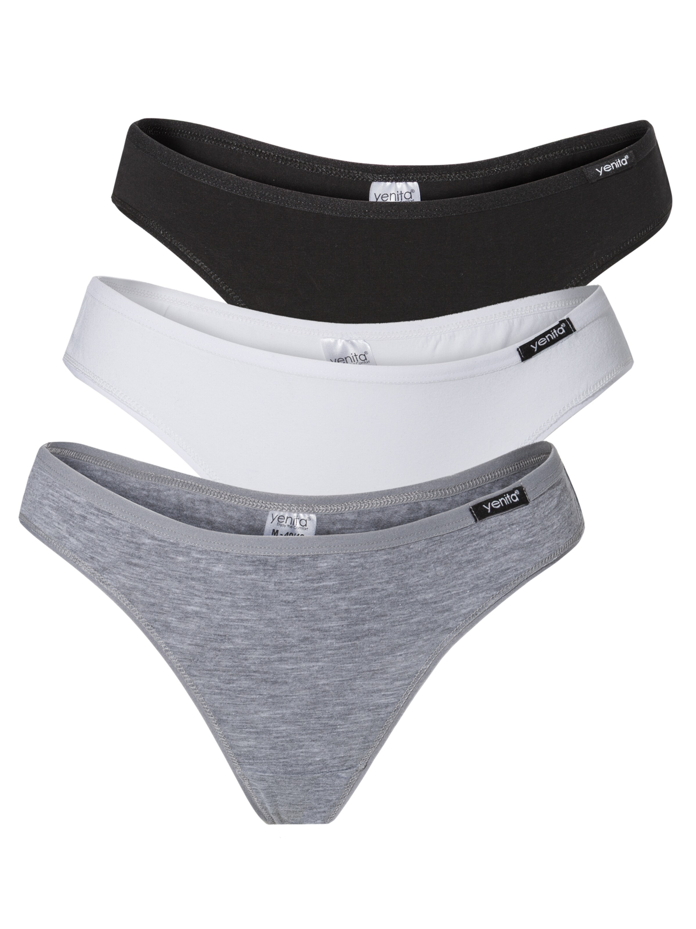 Yenita String in Grau: Vorderseite