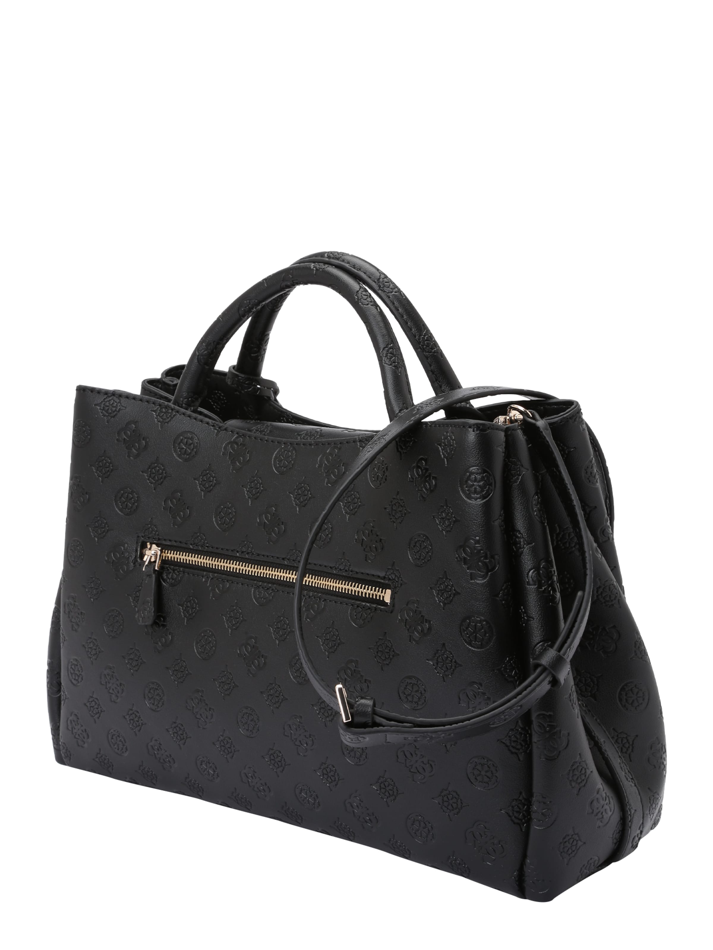 GUESS Handtasche 'PHOEBE LRG GIRLFRIEND SATCHEL' in Schwarz