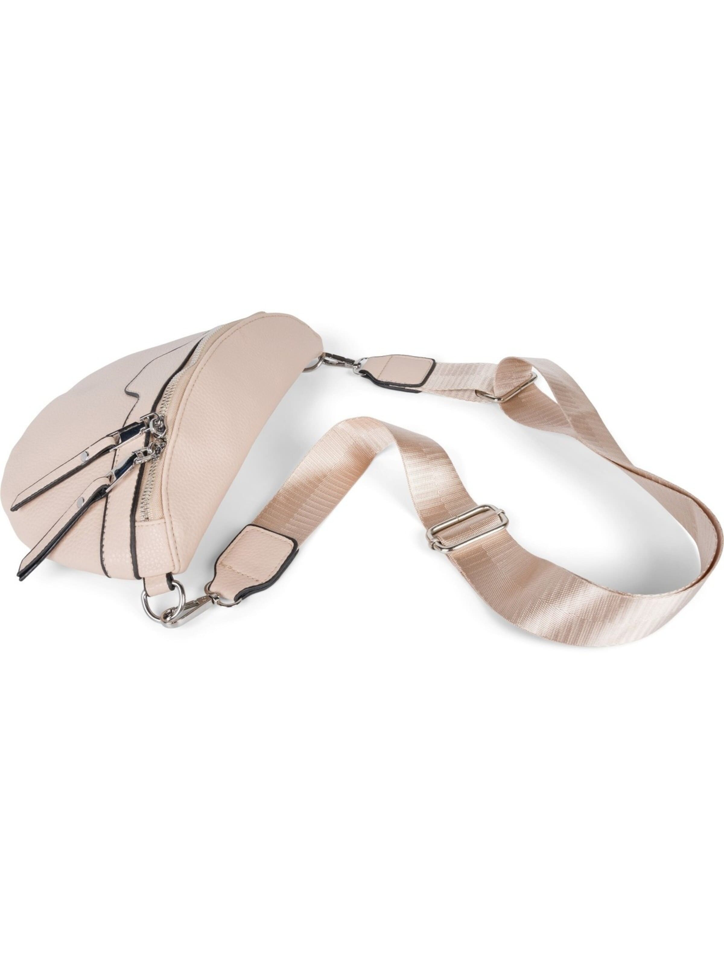 styleBREAKER Umhängetasche 'Halbmond Umhängetasche Uni'‌‌‌‌‌‌‌‌‌‌ in Beige