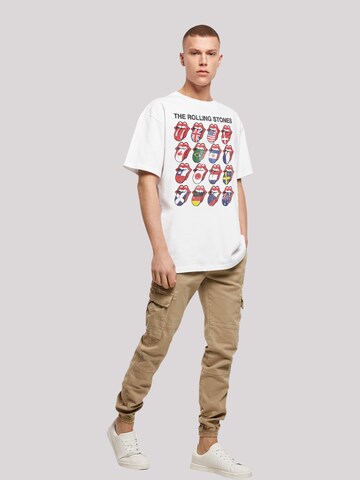 F4NT4STIC Shirt 'The Rolling Stones Voodoo Lounge Tongues' in Wit