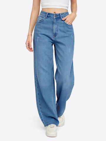 Imily Bela Loosefit Jeans in Blauw: voorkant