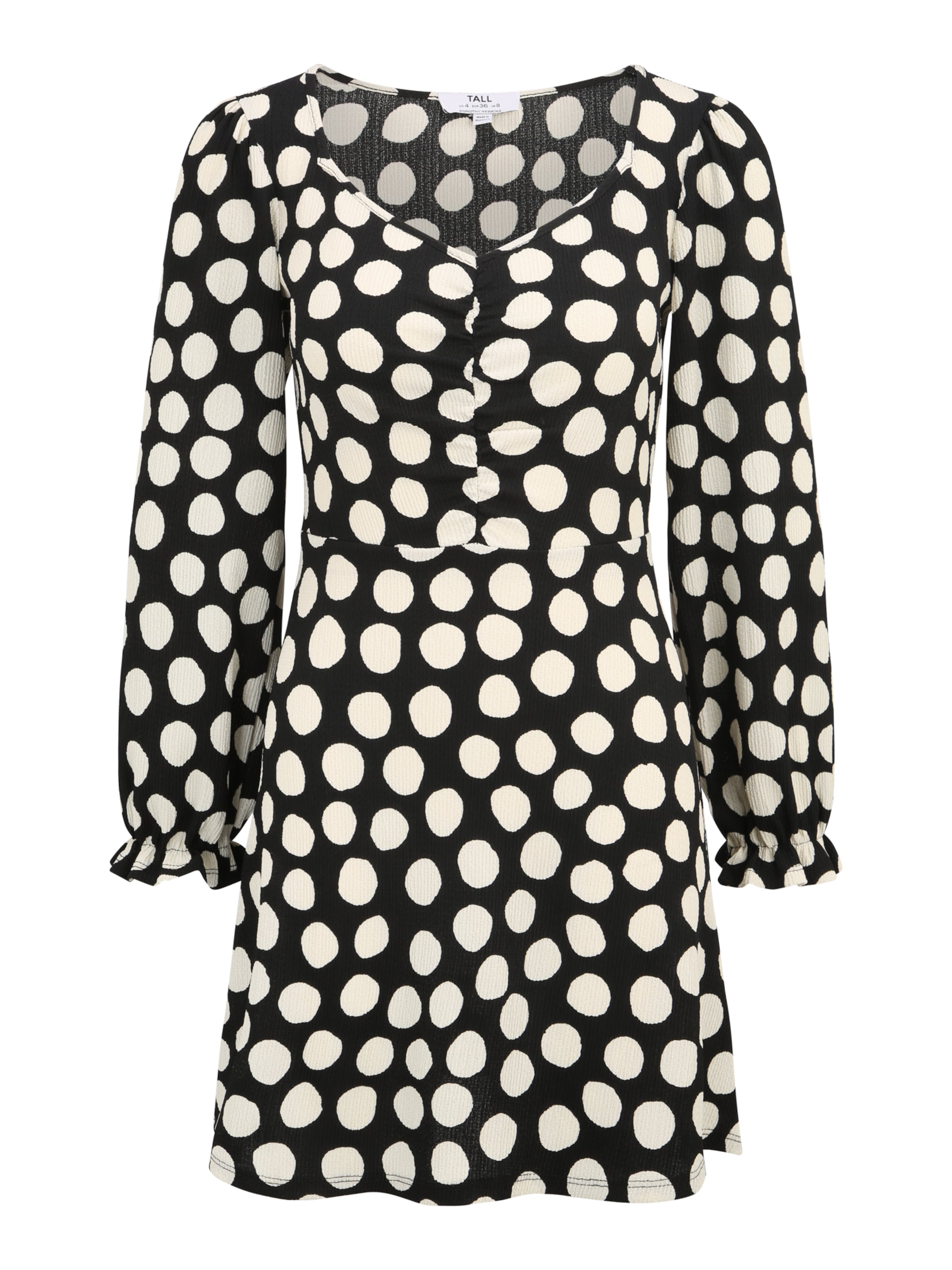 juoda Dorothy Perkins Petite Suknelė: priekis