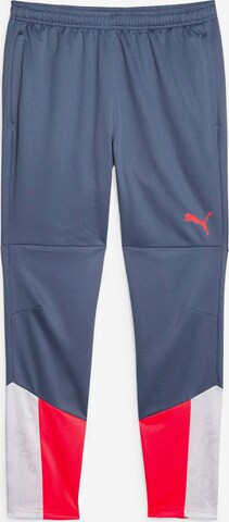 PUMA Slim fit Workout Pants 'IndividualCUP' in Blue: front