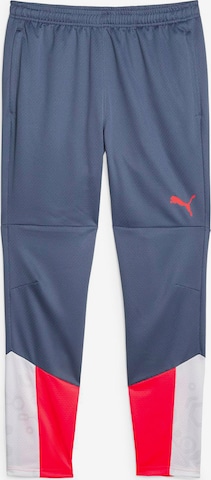 Coupe slim Pantalon de sport 'IndividualCUP' PUMA en bleu : devant