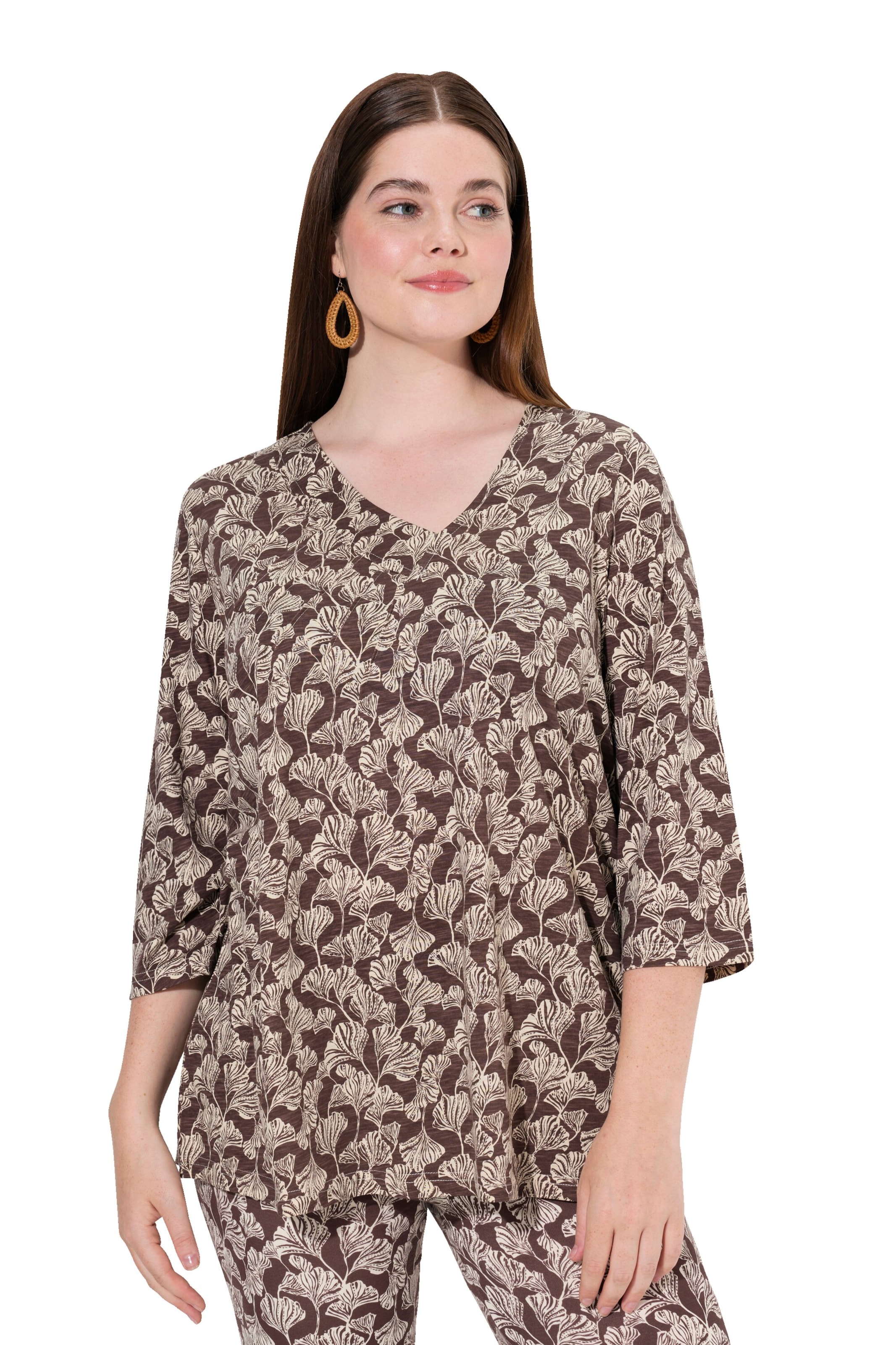 Ulla Popken Shirt in Brown: front