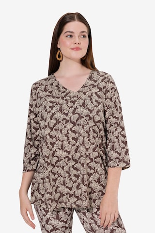 Ulla Popken Shirt in Braun: Vorderseite