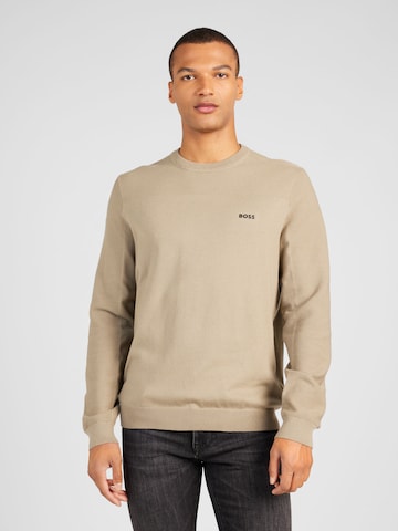 BOSS Pullover 'Momentum' i beige: forside