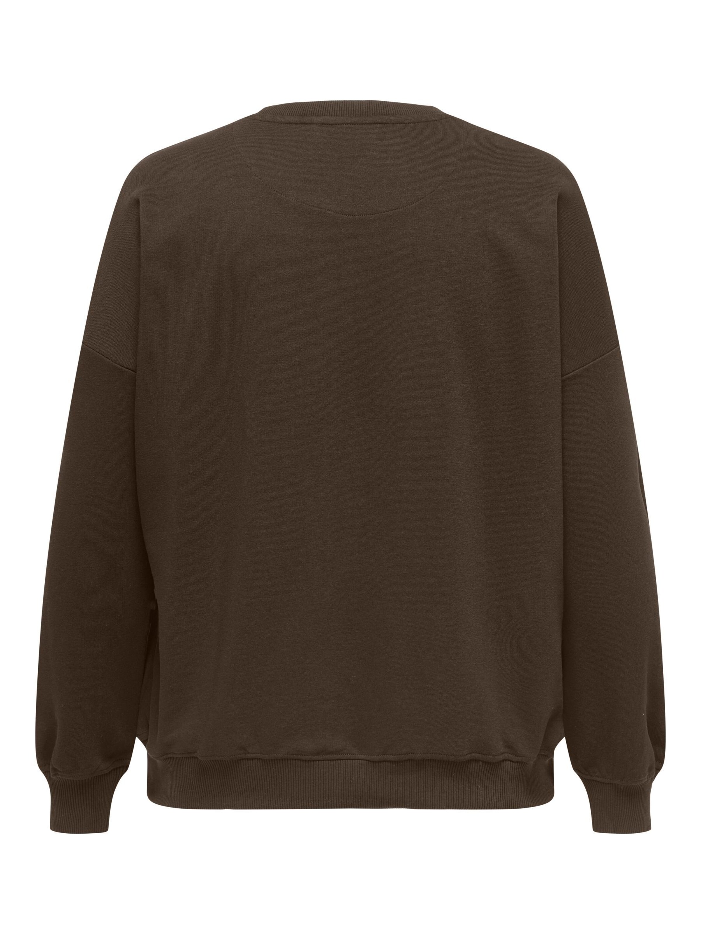 ONLY Carmakoma Sweatshirt 'CAREsmara' i brun