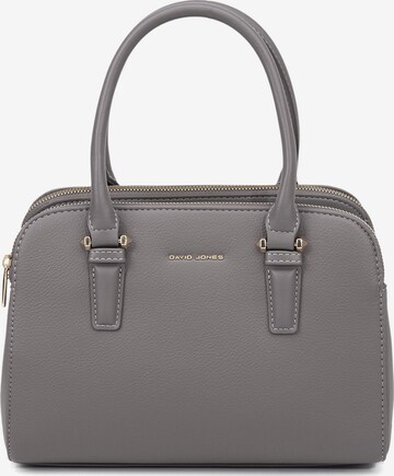 Borsa a mano 'Borsa a Mano Vegan Leather con Zip e Tracolla Rimovibile - David Jones' di David Jones in grigio: frontale