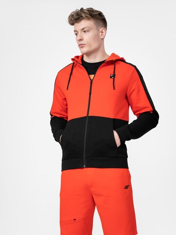 4F - Sweatshirt de desporto em laranja: frente