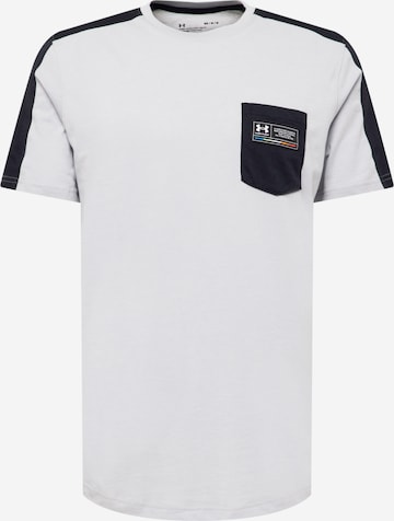 UNDER ARMOUR Funkcionalna majica | siva barva: sprednja stran