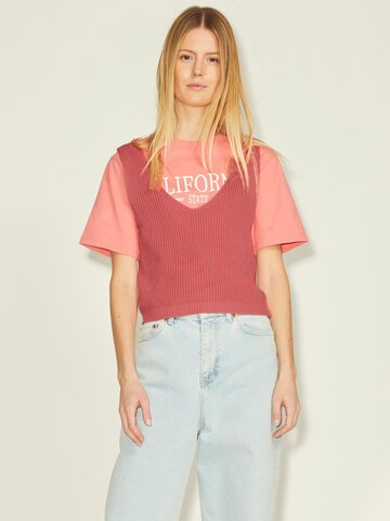 Tops en tricot 'Stella' JJXX en rose : devant