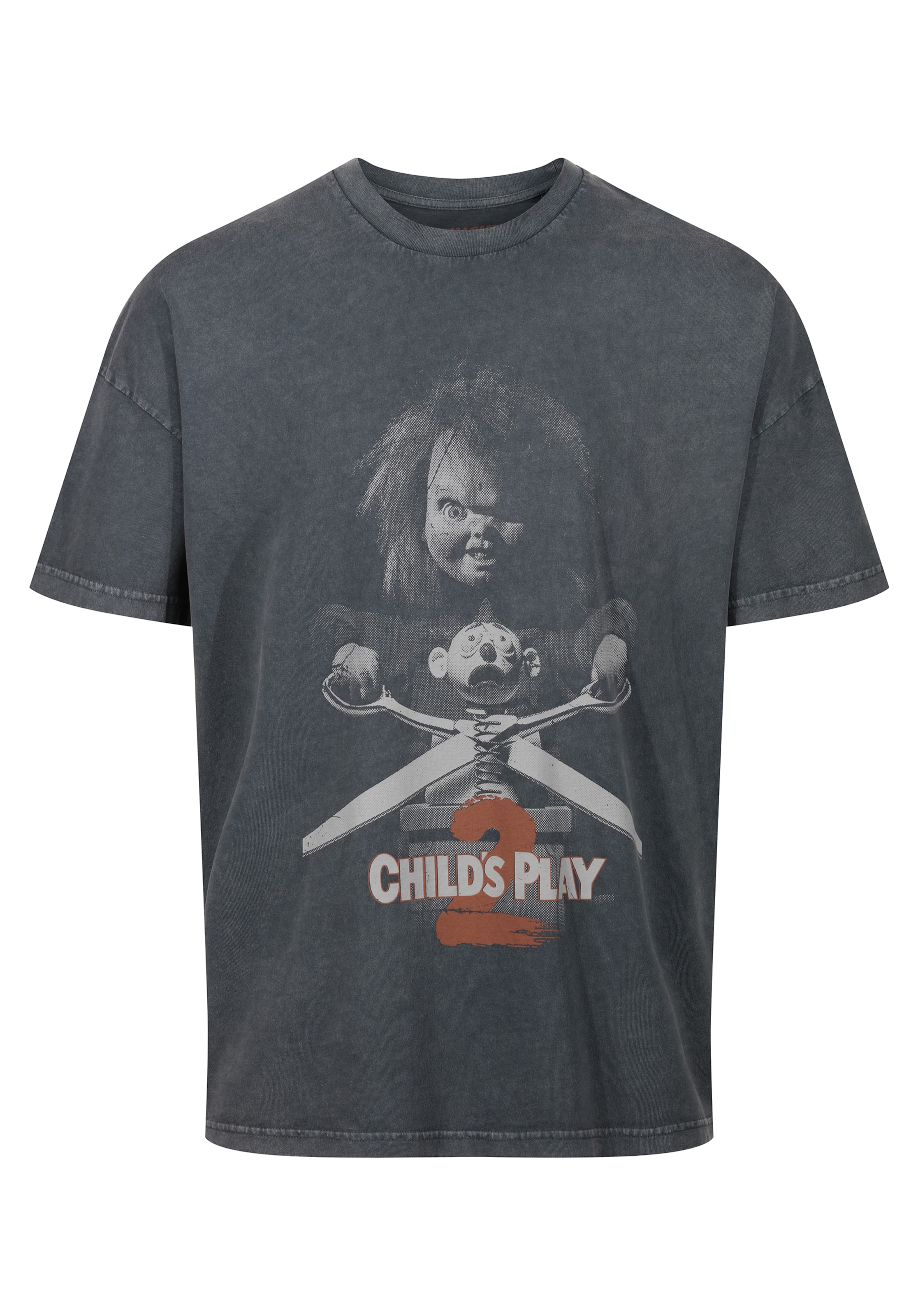 Recovered Shirt 'Chucky 2 Child's Play' in Grijs: voorkant