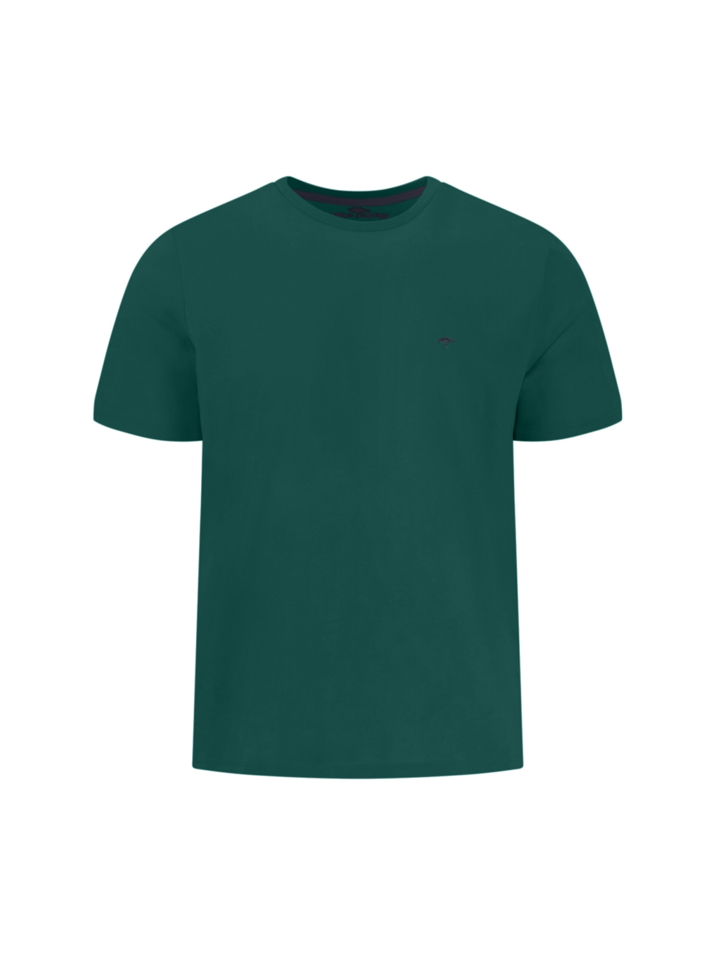 Fynch Hatton Shirt 'T-shirt, basic, single jersey pine green'‌‌‌ in Grün: Vorderseite