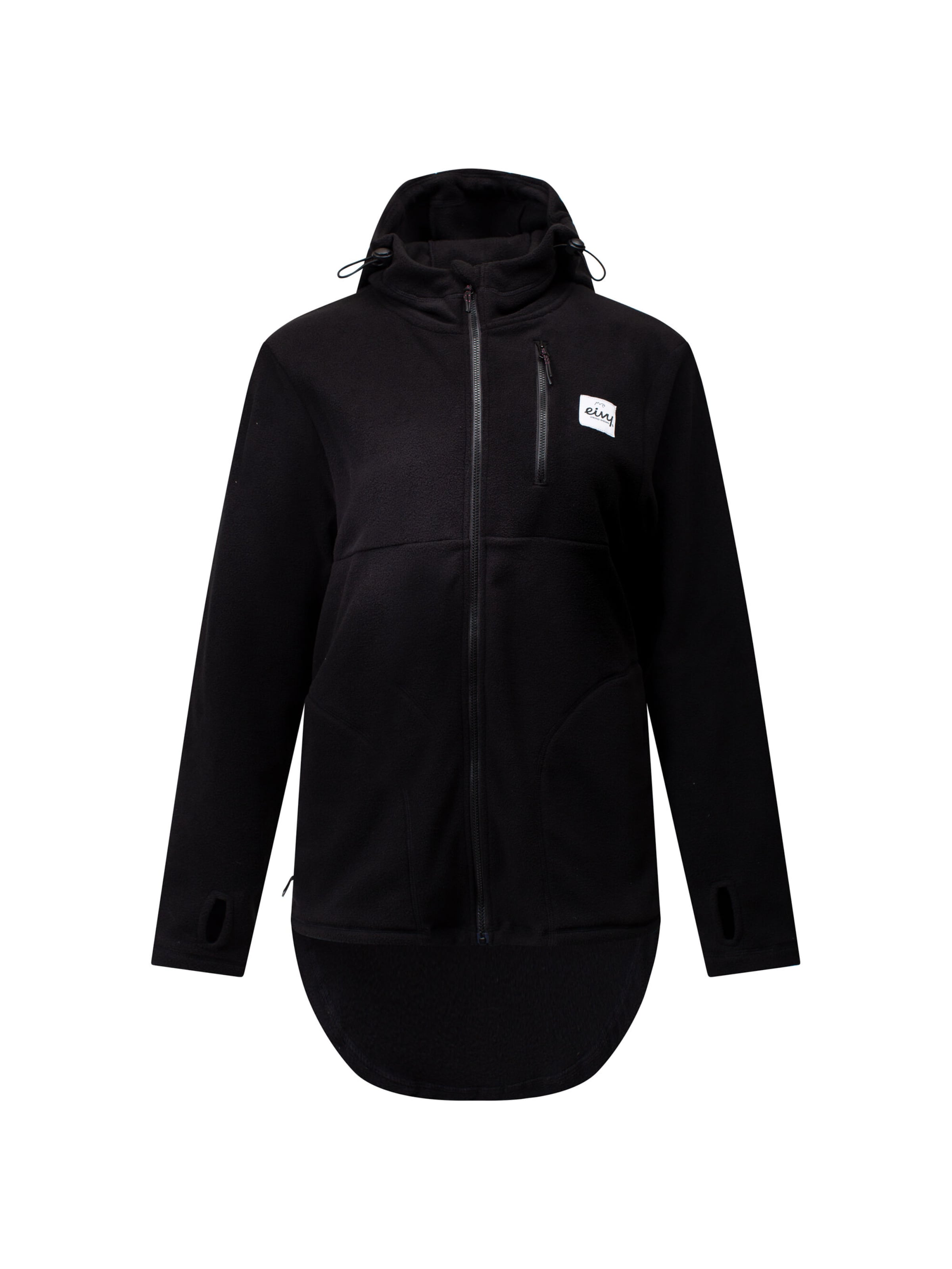 Eivy Athletic fleece jacket in Black: front