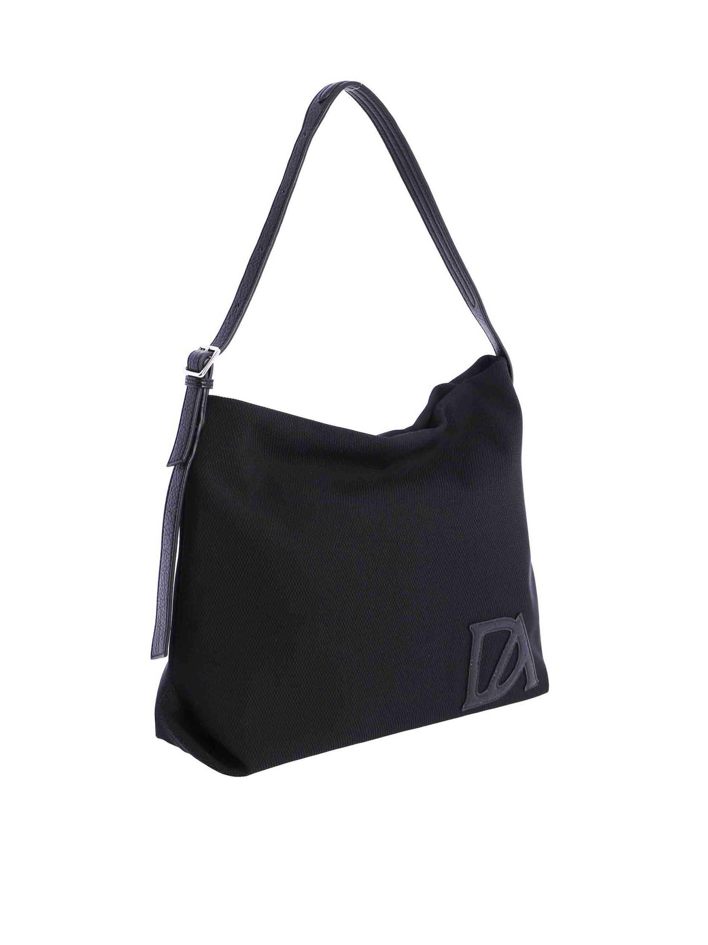 Don Algodon - Bolso de hombro 'Bolso de hombro para mujer Porto de nailon con cremallera' en negro