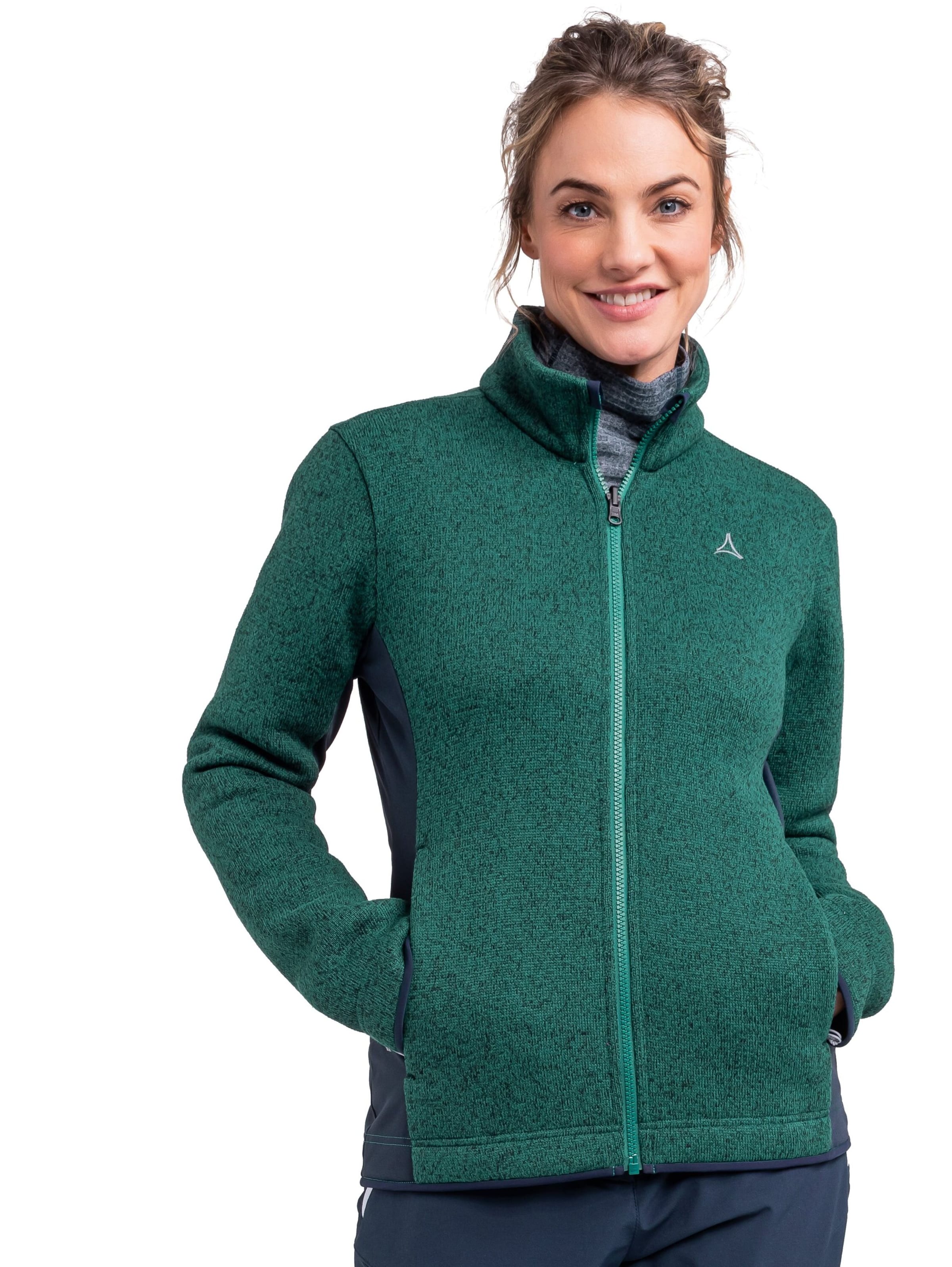 Schöffel Fleece Jacket 'Oberau' in Green: front