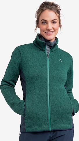 Schöffel Fleece Jacket 'Oberau' in Green: front