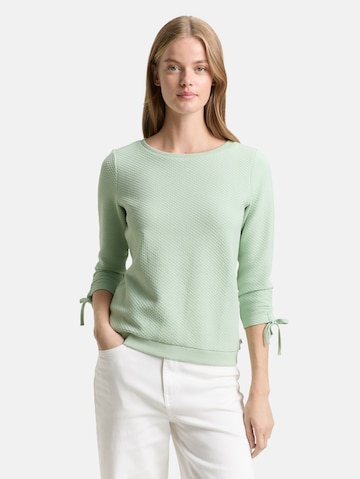 TOM TAILOR DENIM Свитшот в Зеленый: спереди