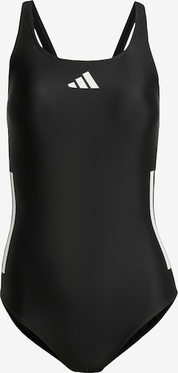 Sportinis maudymosi kostiumėlis '3-Stripes C-Back' iš ADIDAS PERFORMANCE, spalva – juoda / balta, Prekių apžvalga