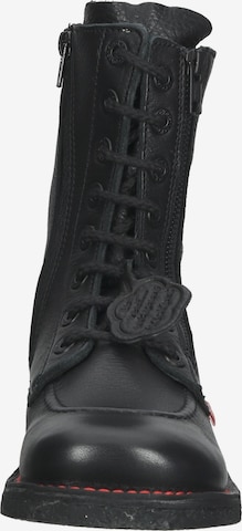 Kickers Lace-Up Ankle Boots in Black