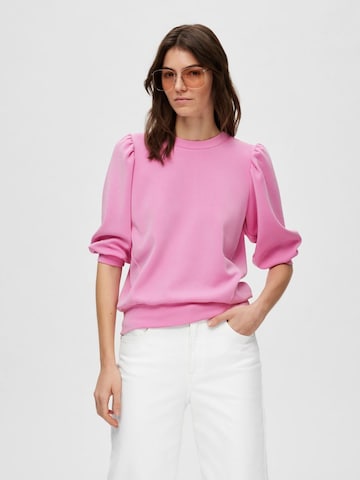 SELECTED FEMME - Sweatshirt 'Tenny' em roxo