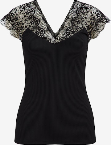 WE Fashion Top in Black: front