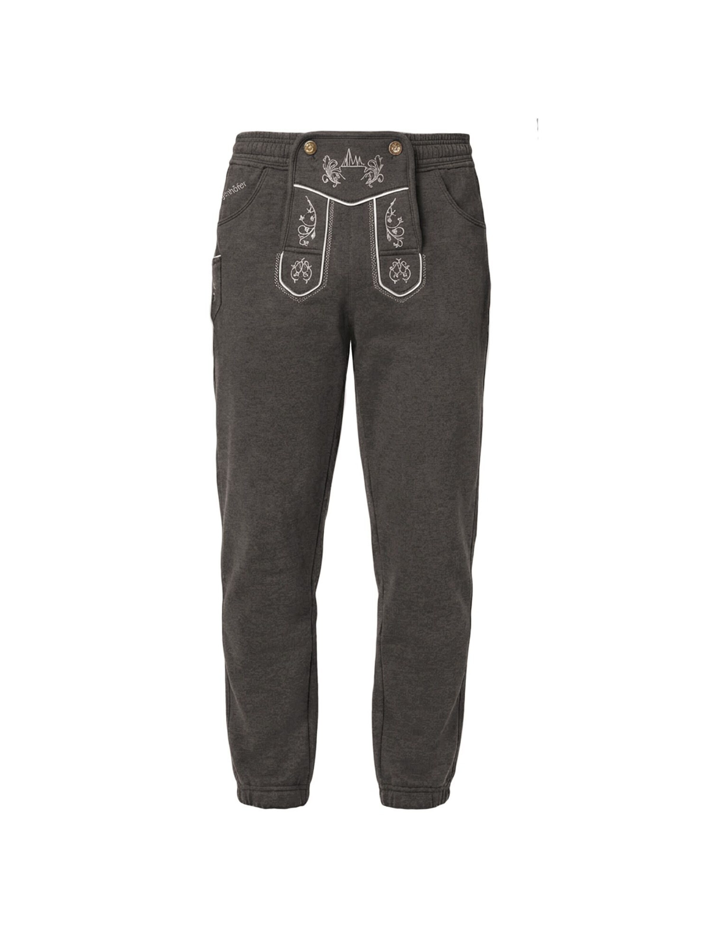 Steigenhöfer Traditional Pants 'Marius' in 36 in Anthracite, Item view