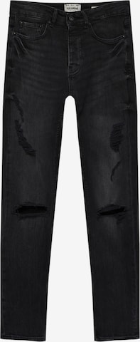 Pull&Bear Slimfit Jeans in Schwarz: predná strana