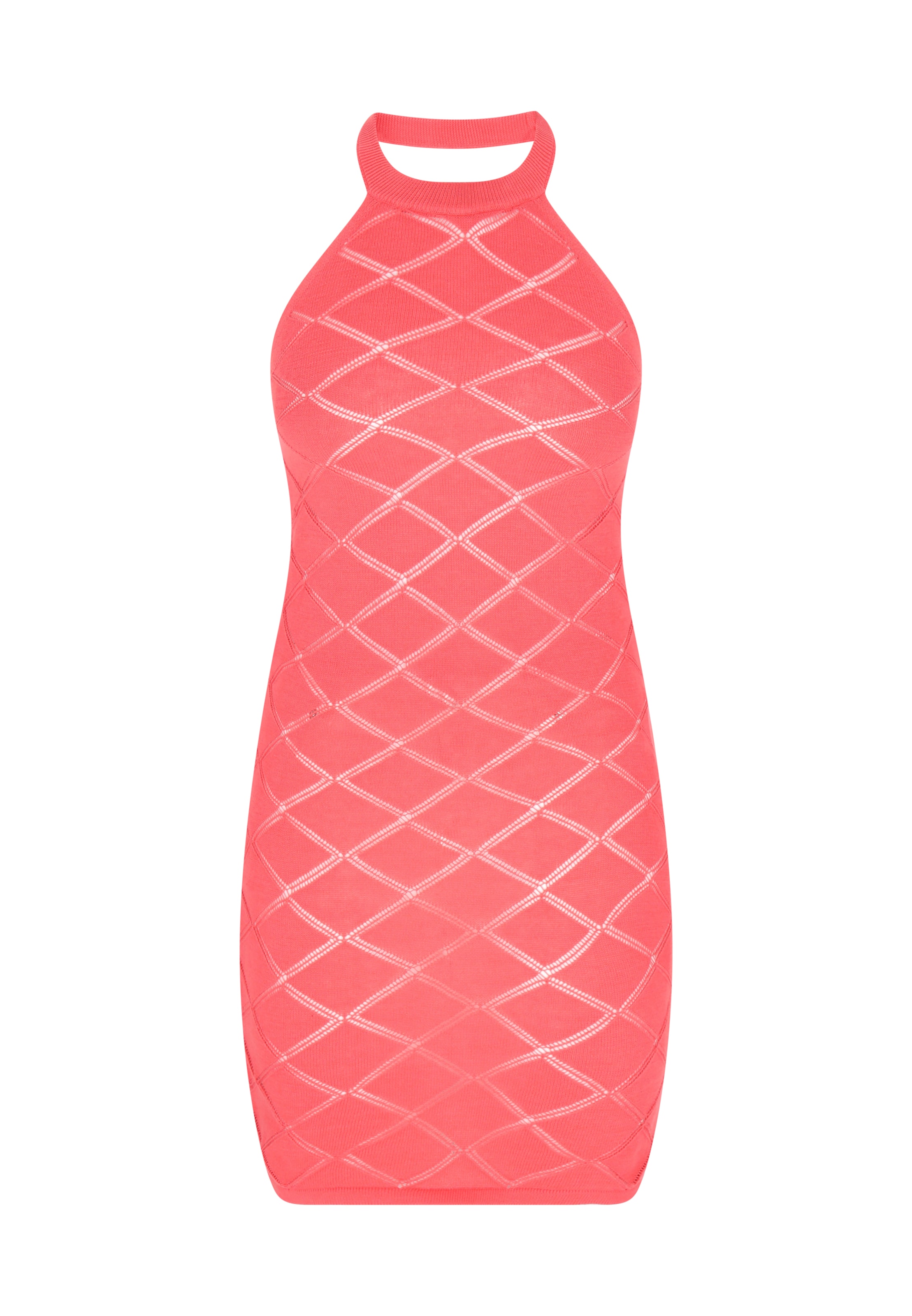 IZIA Stickad klänning 'Spring Summer' i orange: framsida