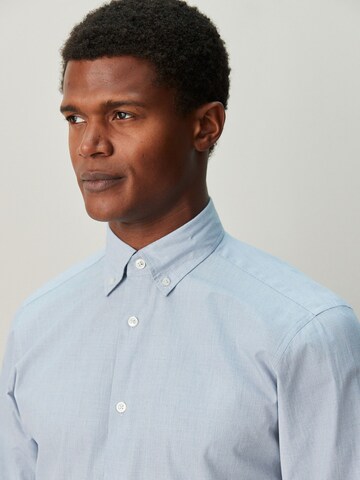 Next Regular fit Button Up Shirt in Blue
