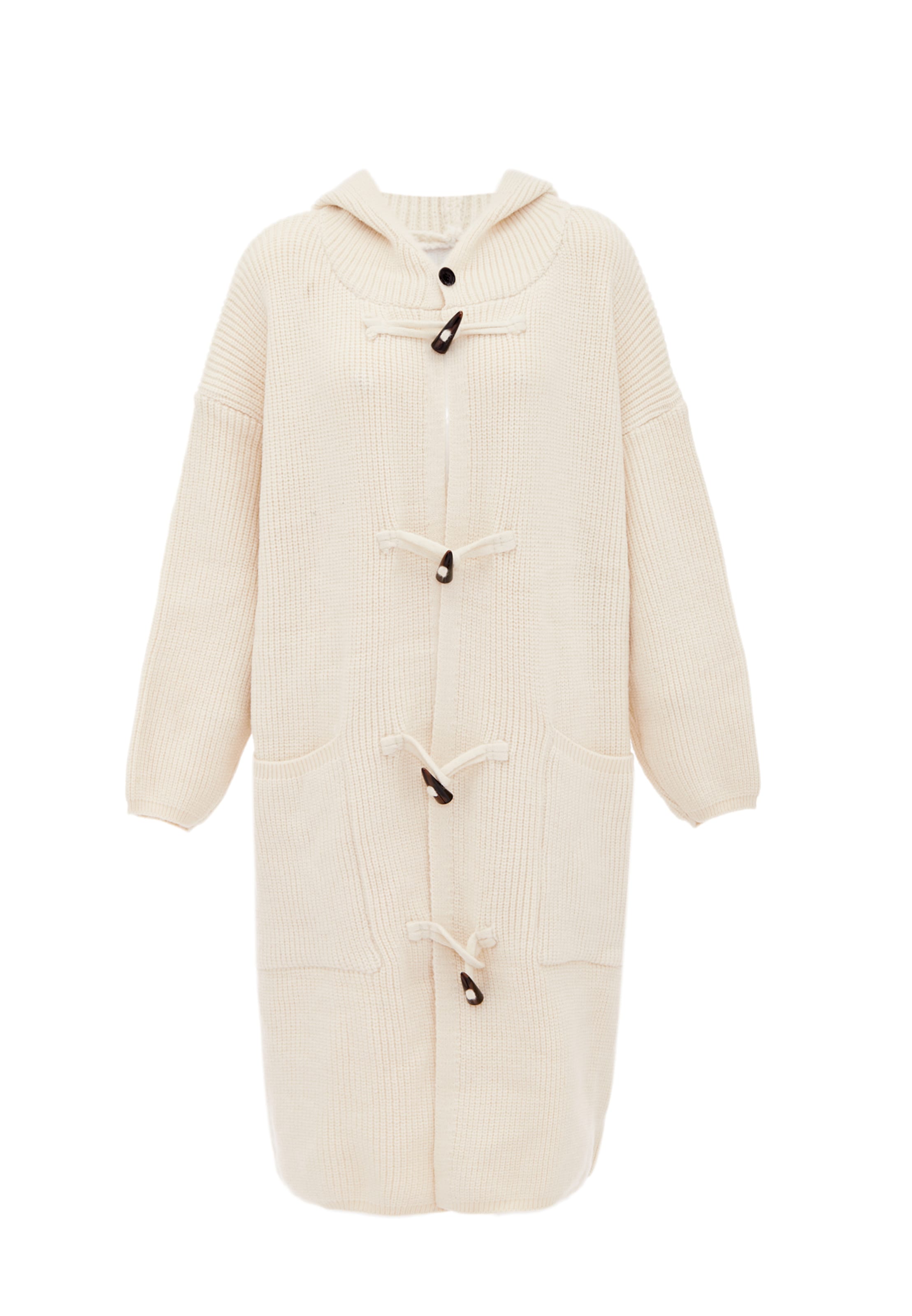 RISA - Casaco de malha em bege: frente